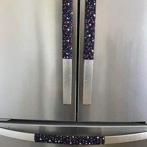 Refrigerator Door Handle Covers Set Americana 4 Of July Independence USA theme